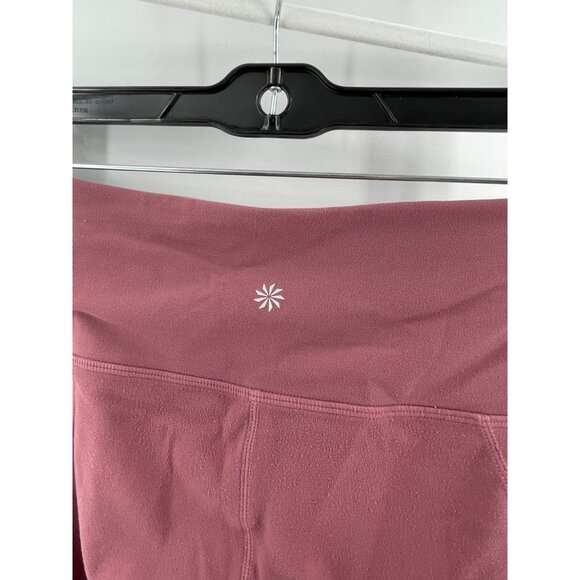 Athleta Women's Pink Pull On Cropped Stretch Activewear Leggings Size XS - Picture 8 of 16